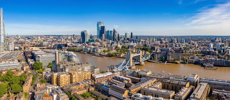 view on London city